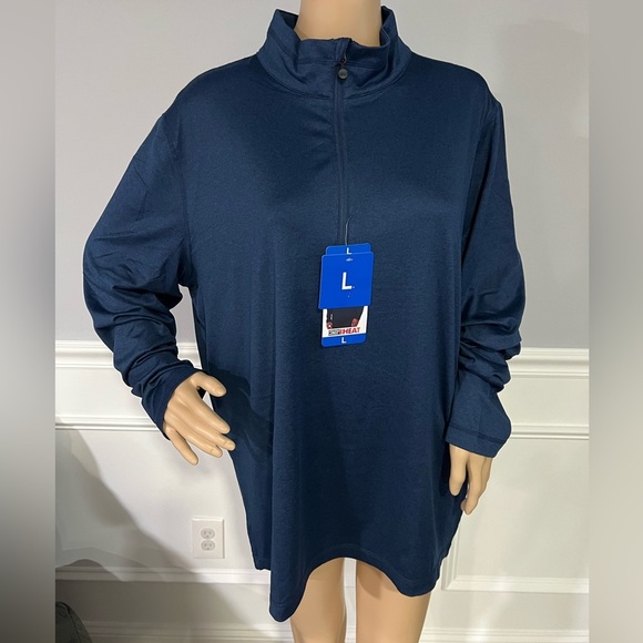 32 Degree Men’s 1/4 Zip Long Sleeve Pullover - Blue - Large - New with Tags - Picture 2 of 6